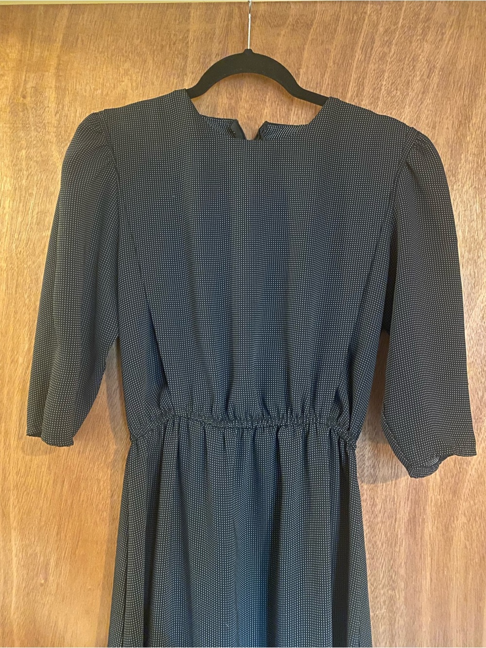 Vintage black midi dress
